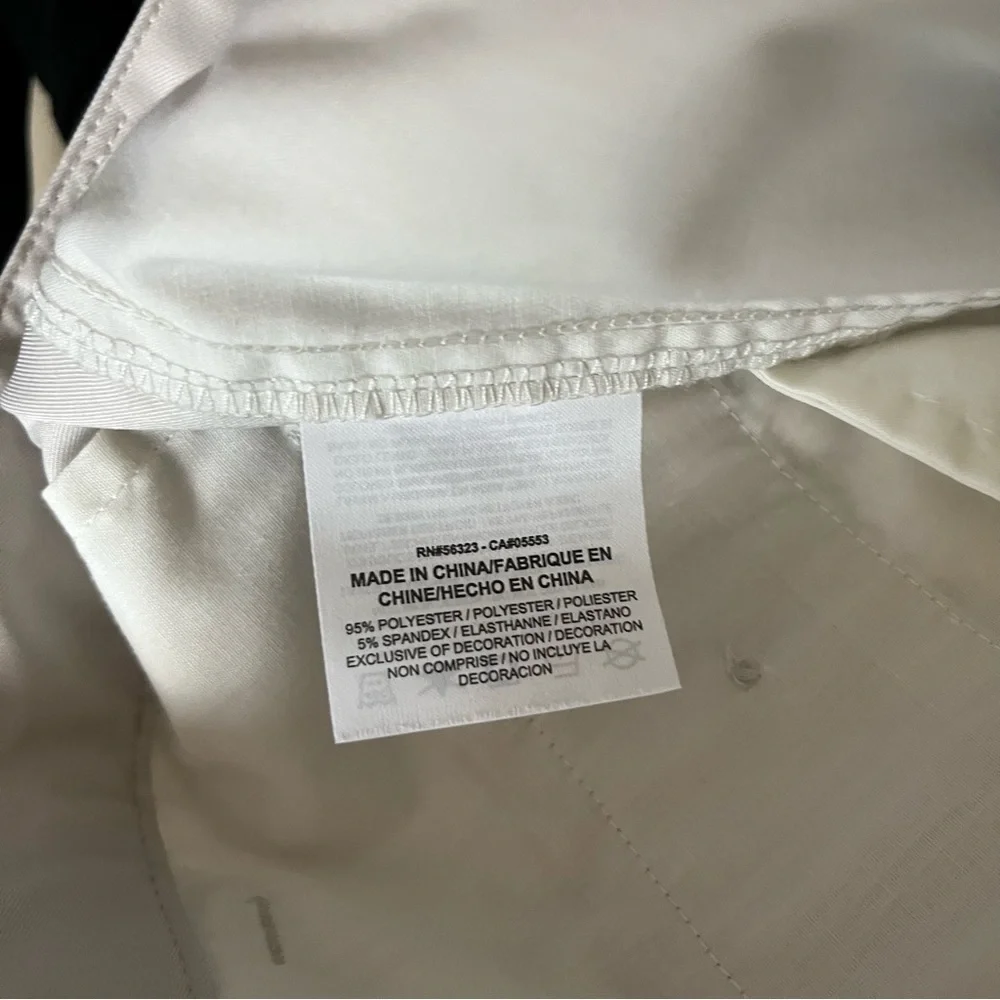 Nike Golf Dri Fit Pants Men's 36x30 Flat Front Golf Beige Polyester‎ Spandex